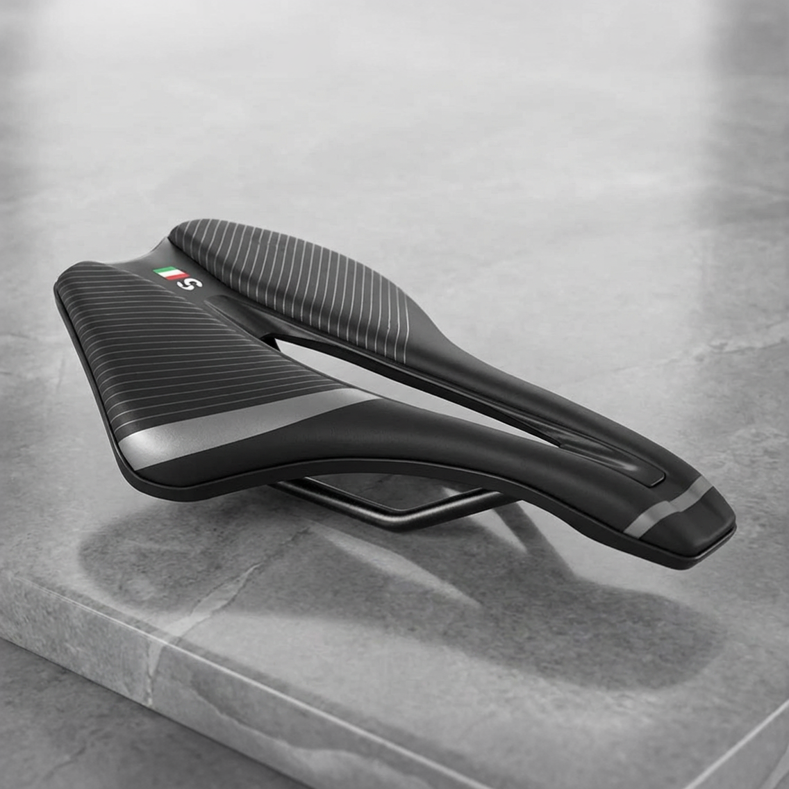 Royalgel polstret cykelsadel med ventilationssystem ergonomisk komfort