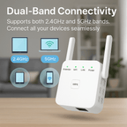 FluxWave X5 5G WiFi-förstärkare för snabb täckning i hemmet i Storbritannien