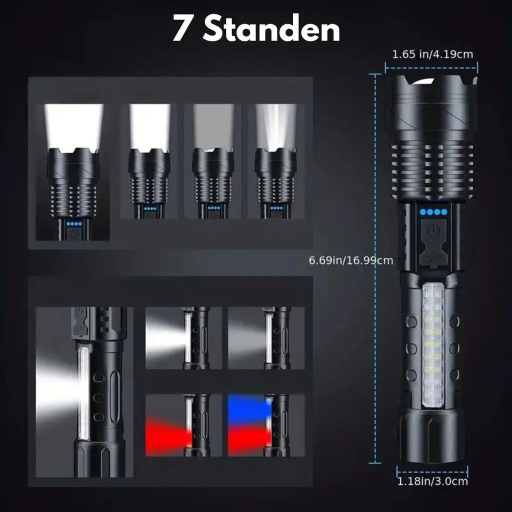 Torcia Militare Ultrafelle da Esterno Powerbeam 5000 Lumen