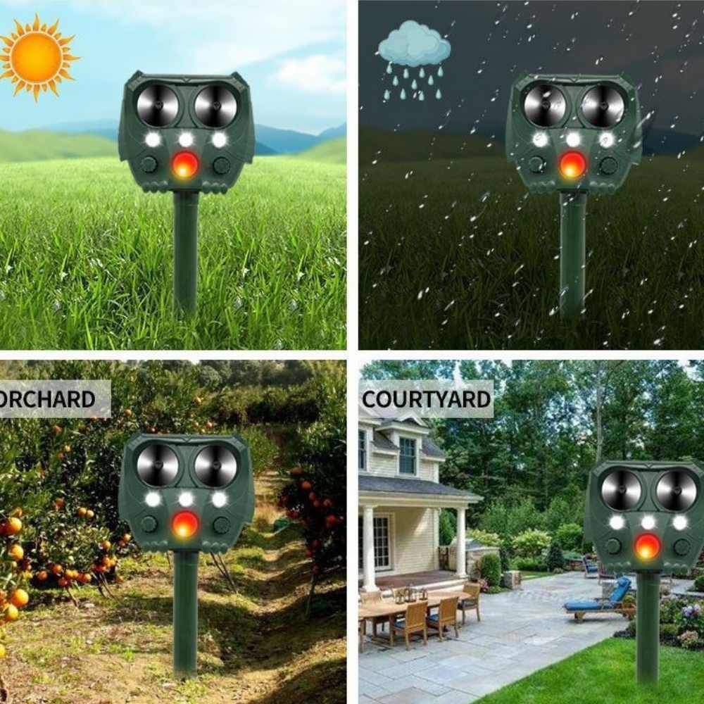 VerdantWave ultralyds udendørs skadedyrsafskrækkende middel til katte, ræve og duer