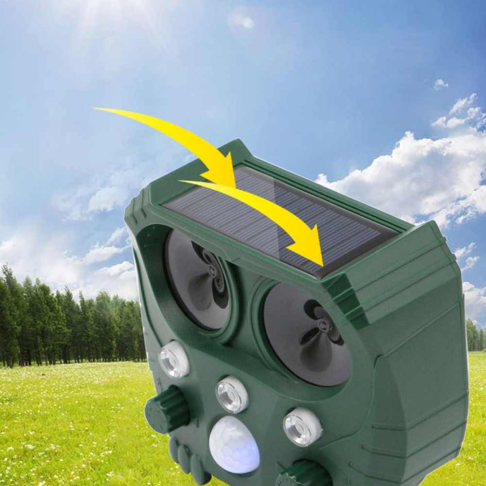 VerdantWave ultralyds udendørs skadedyrsafskrækkende middel til katte, ræve og duer