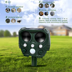 VerdantWave ultralyds udendørs skadedyrsafskrækkende middel til katte, ræve og duer