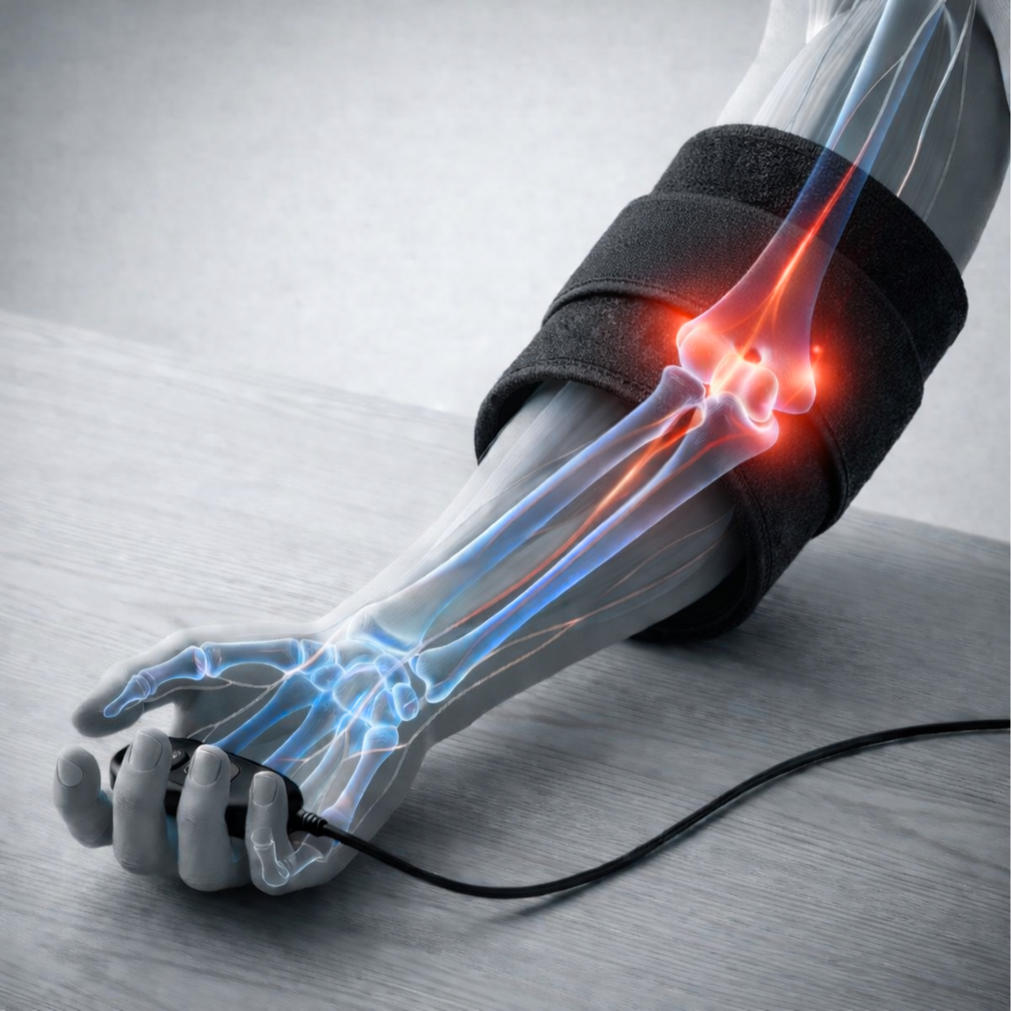 ElbowRelief Pro Red Light Therapy Pad – 660nm & 850nm Wearable Elbow Support Wrap