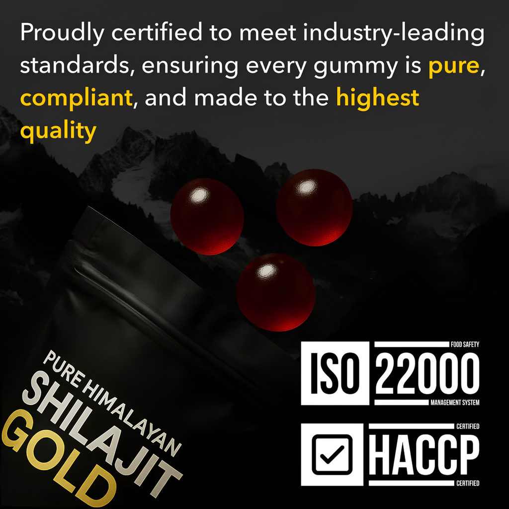 Premium Himalayan Shilajit Gummies for Energy, Focus & Recovery