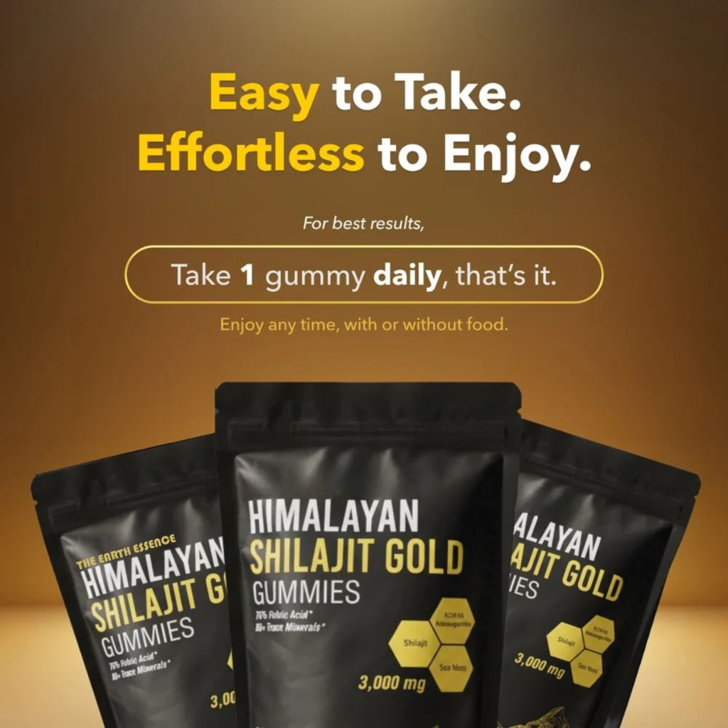 Premium Himalayan Shilajit Gummies for Energy, Focus & Recovery