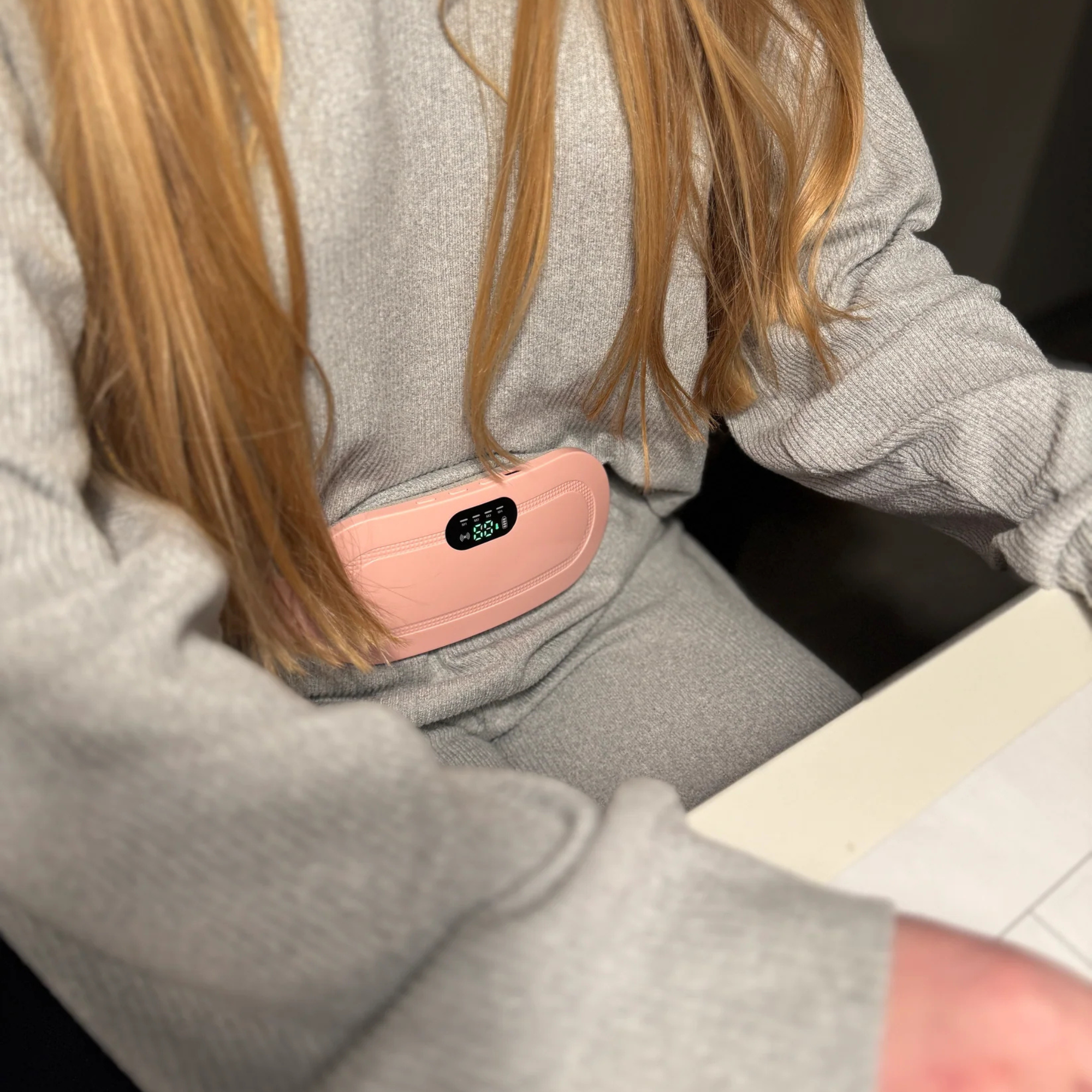 Cordless Period Heat Pad With Vibration And Three Temperature Settings