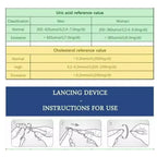 VitalTrack otthoni egészségügyi monitor koleszterin, glükóz és húgysav mérésére