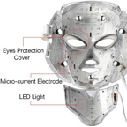 Photon LED Mask With Neck Piece Seven Color LEDs For Home Use Wrinkles
