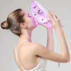 Photon LED Mask With Neck Piece Seven Color LEDs For Home Use Wrinkles