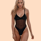Průsvitné sluneční bikiny Maqesia pro návštěvníky pláže bez pruhů
