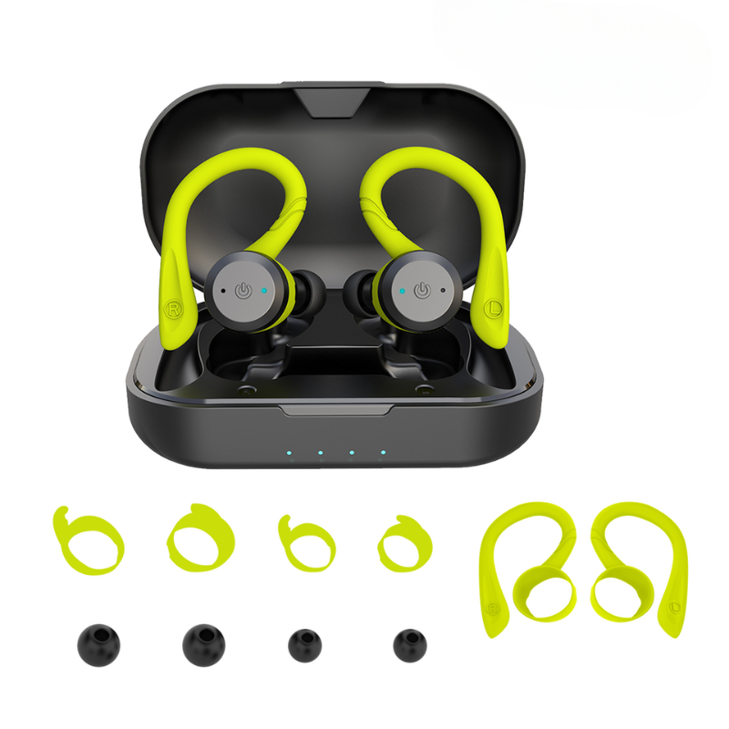 Vega Waterproof Wireless Sport Earbuds – 20 Hours Playtime | Bluetooth 5.0, IPX7 for Swimming & Fitness