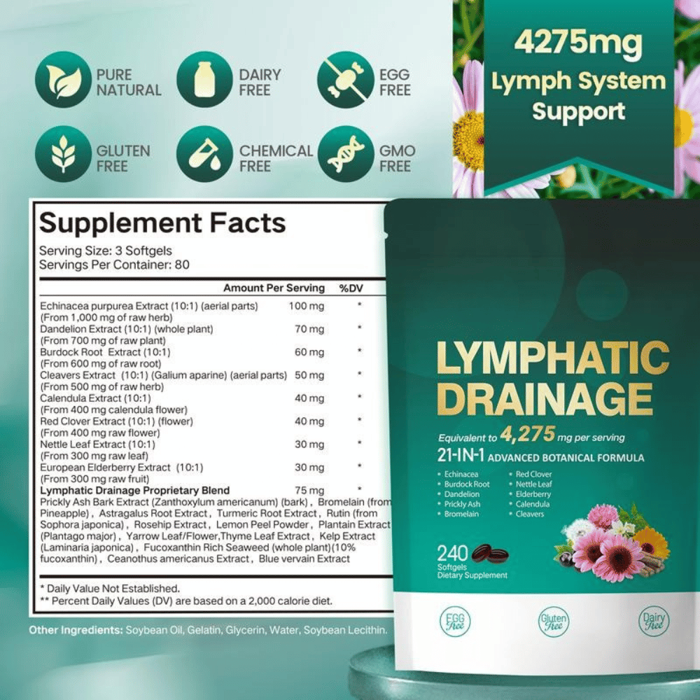 Complexe naturel de drainage lymphatique pour le bien-être quotidien