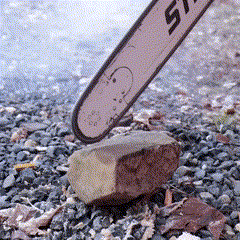 ステンレス製の素早く使えるチェーンソーの刃研ぎ器