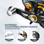 بِتبروفاك 400 موديل بكرة صيد بالمياه المالحة والعذبة مع نقر الطُعم