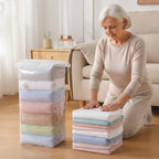 Vacuum Compression Bags without Pump for Space-Saving Storage