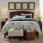 Glasbordslampa med tygskärm för modern sovrumssbelysning