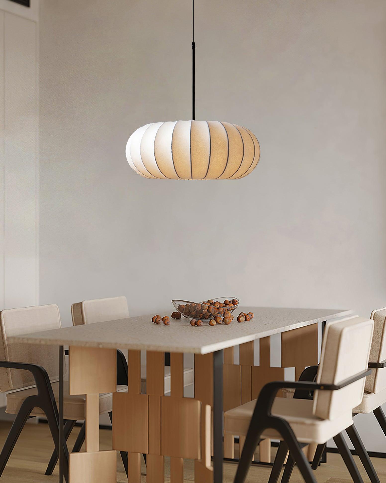 Kisara Wabi Sabi Pendelleuchte für rustikale Räume mit Holz