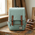 Vintage Oxford Women's Backpack With Water-Repellent Fabric For Travel And Study