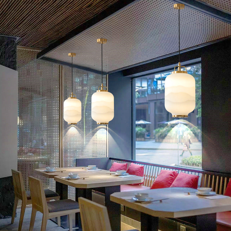 Mat glaspendel til moderne loftslampe