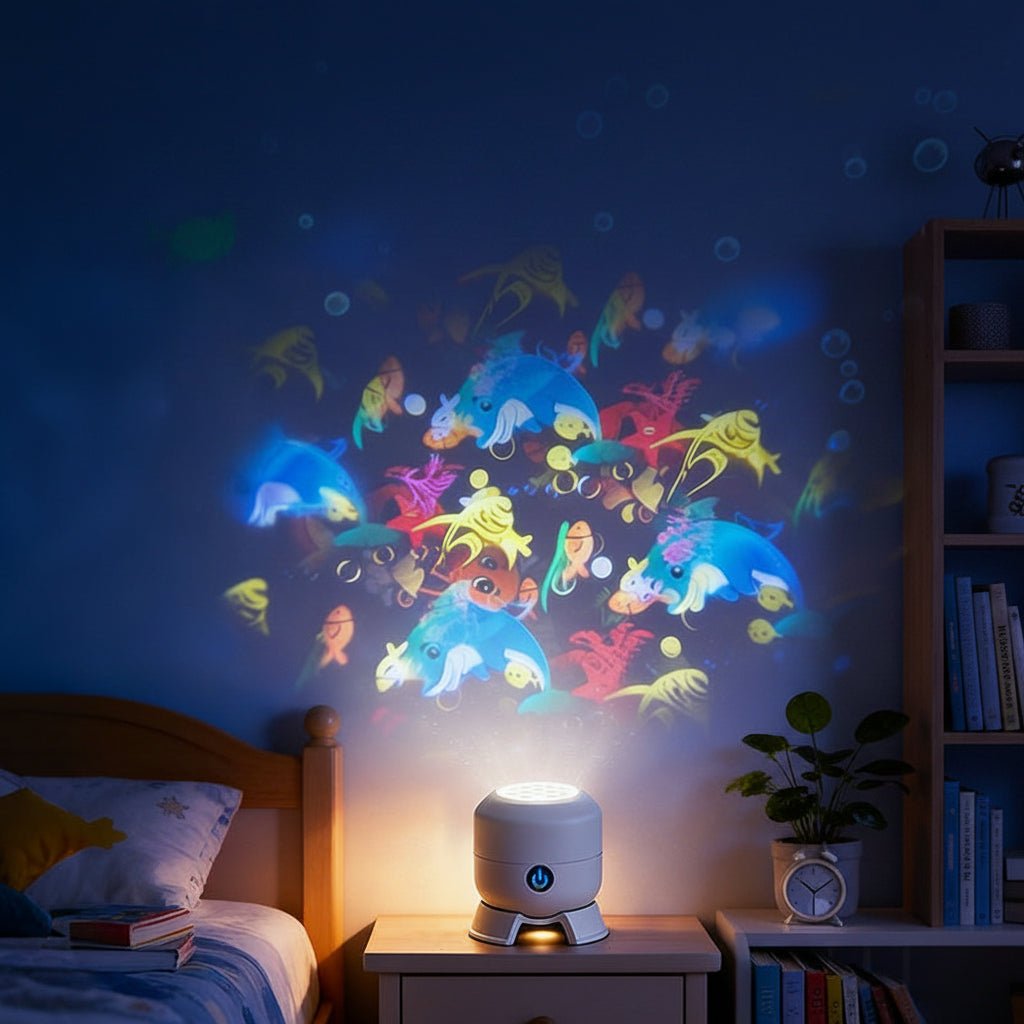LED Projector Light with Dynamic Ocean Wave Projection for a Relaxing Atmosphere