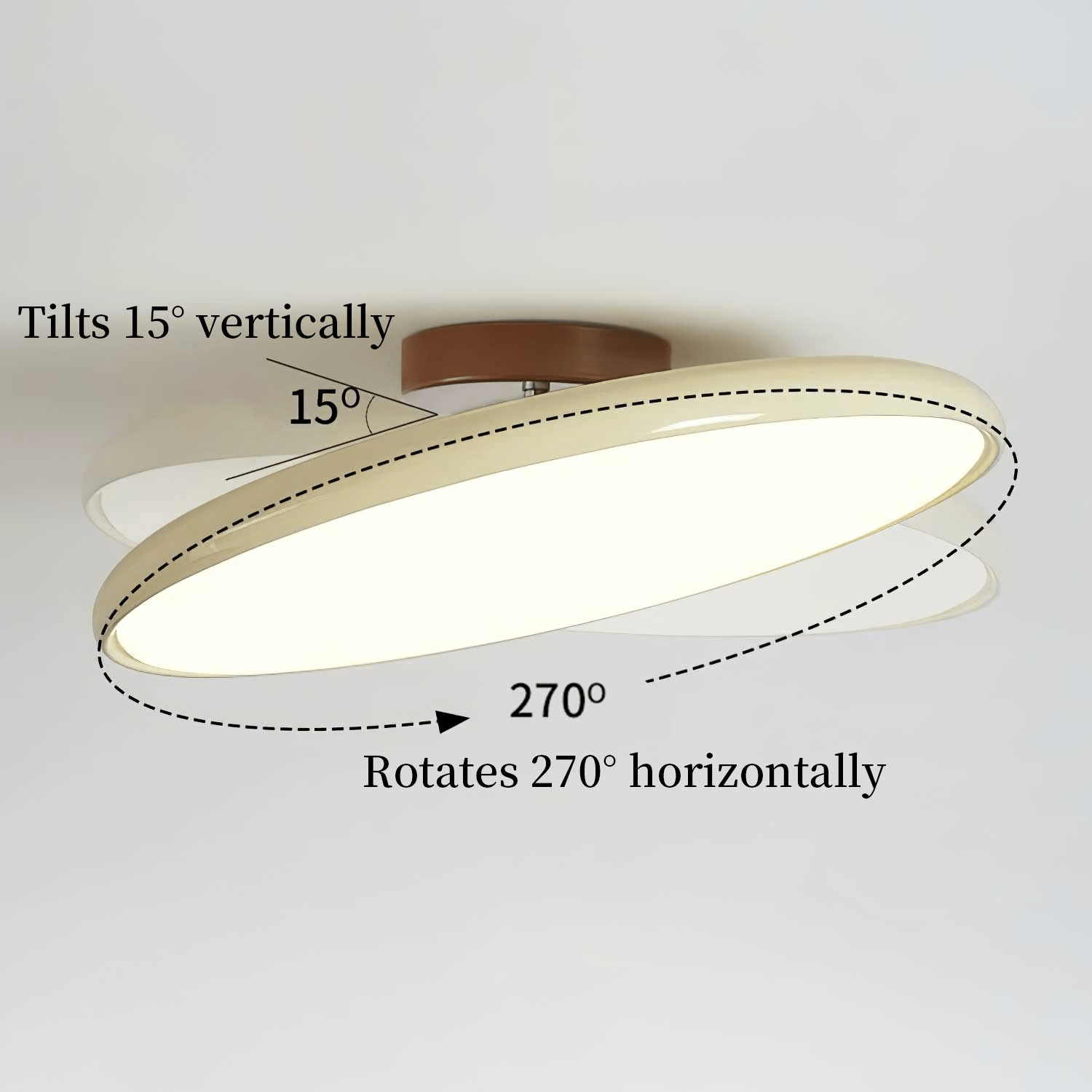 NylaGlow Colorful Adjustable Overhead Light For Bedroom