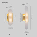 Lunara | Lámpara de pared de alabastro de lujo con luz cálida