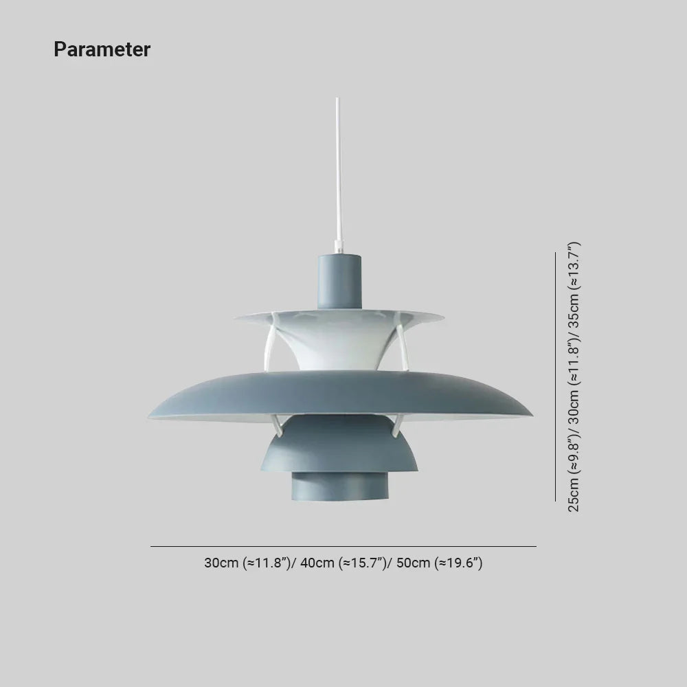 Veralume Modern Colorful Shade LED Pendant Light Fixture