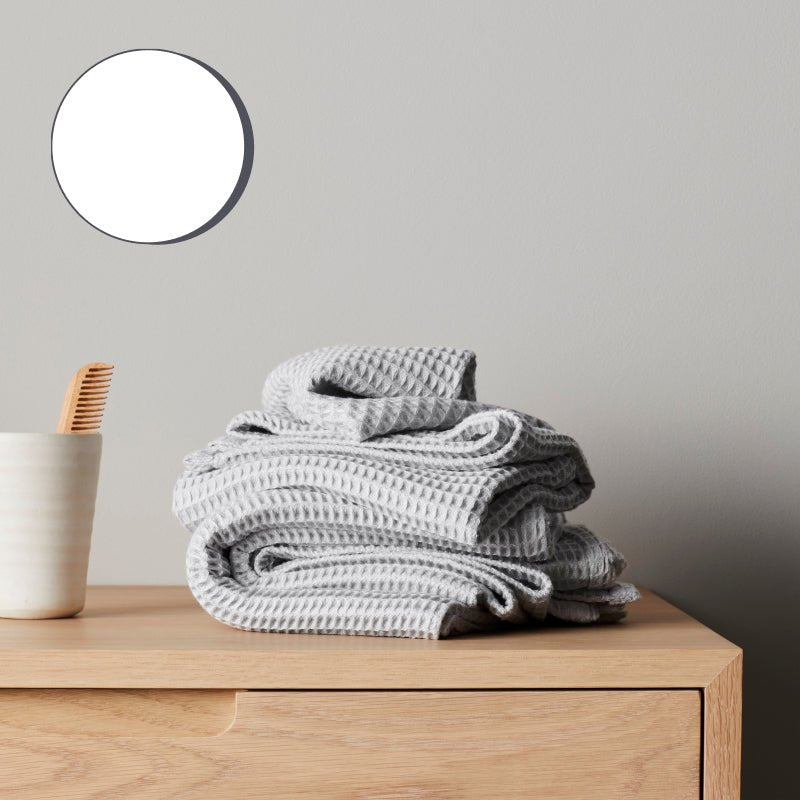 SereneBamboo Bløde Vaffel Spa Håndklæder 2-Pak Øko-venlige