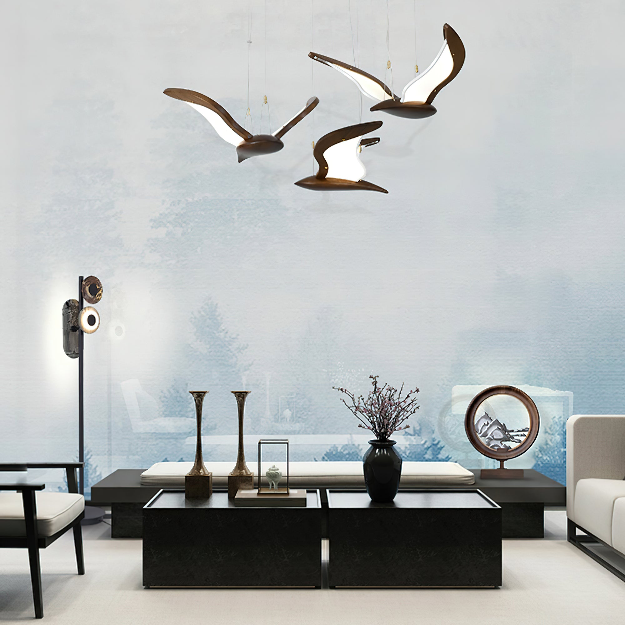 Candeeiro de Teto em Vidro Cristal Lumevera para Interiores Aconchegantes