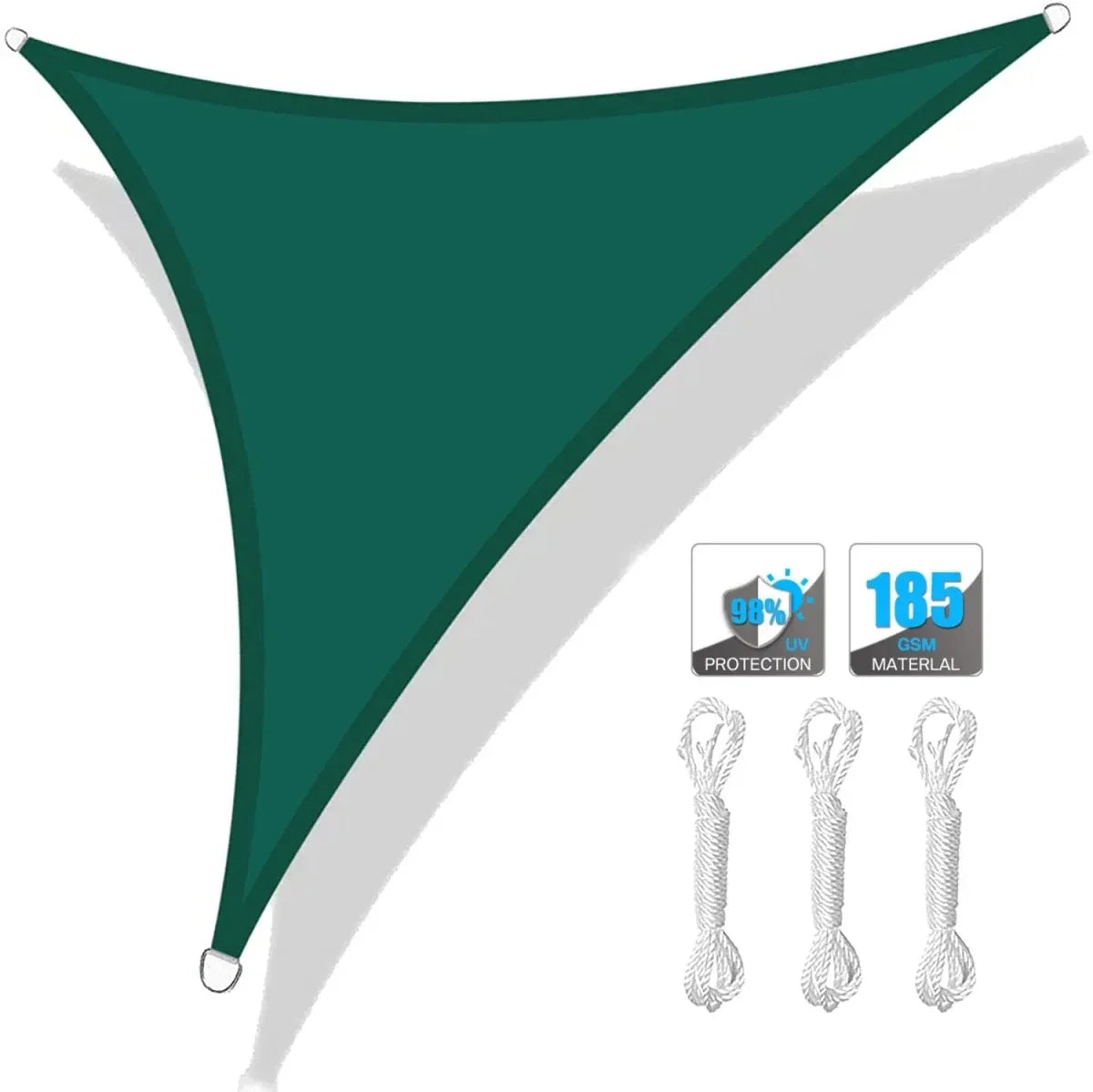 UV-protective sunshade sail for terrace, yard & garden
