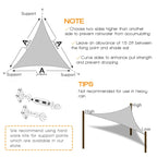 UV-protective sunshade sail for terrace, yard & garden