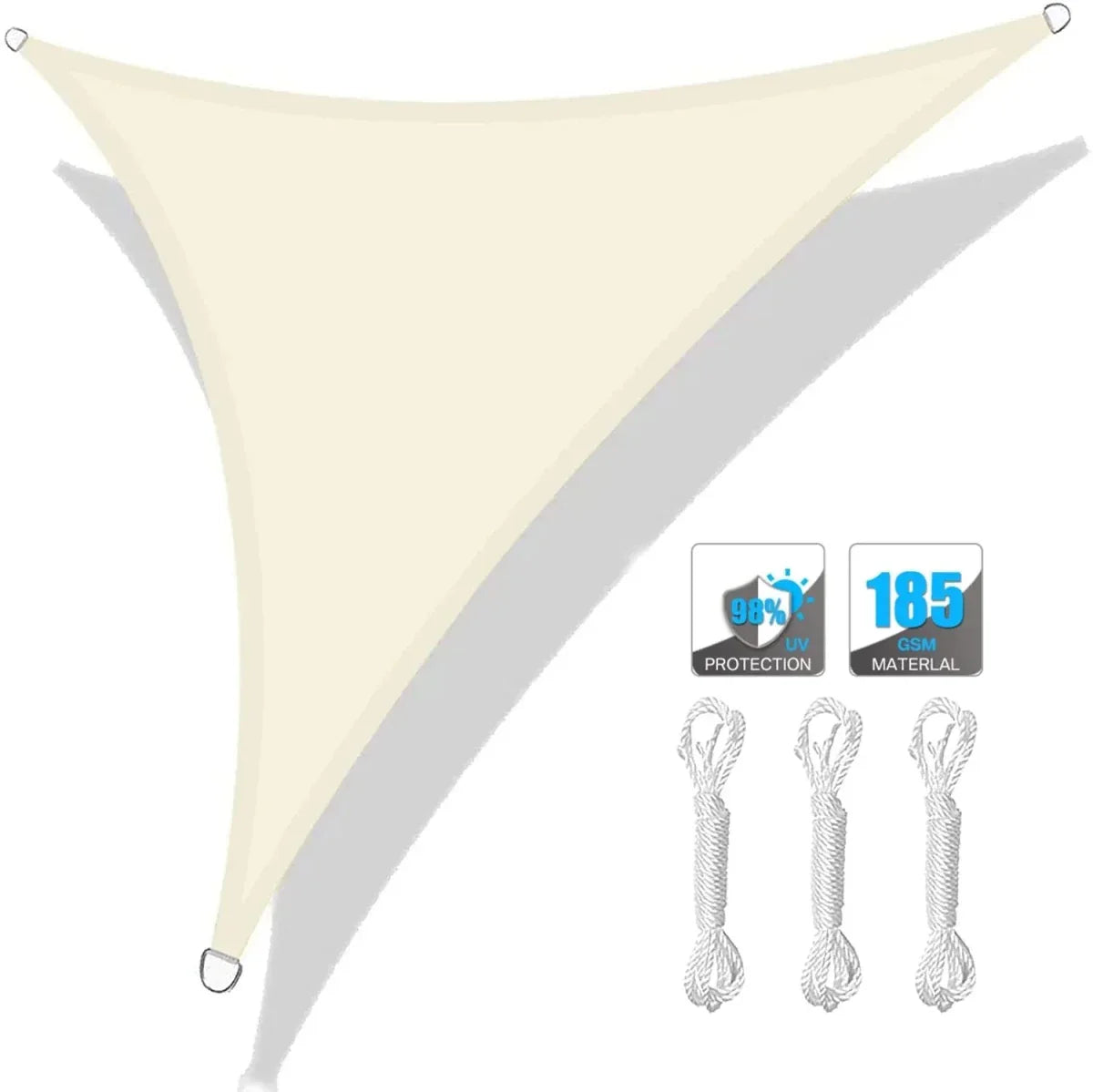 UV-protective sunshade sail for terrace, yard & garden