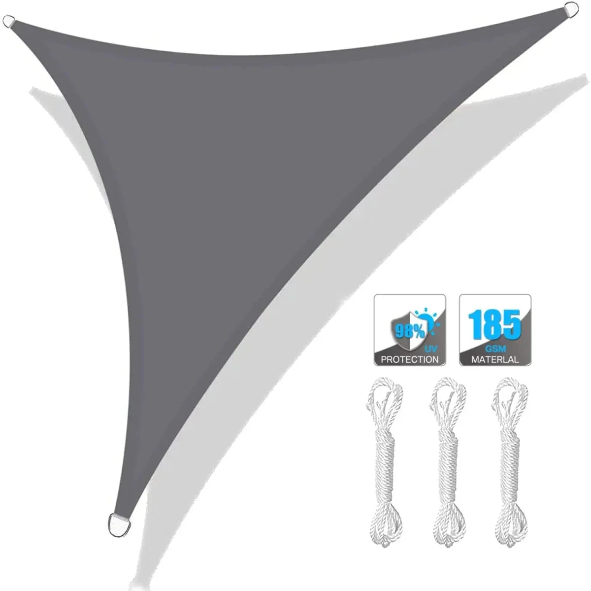 UV-protective sunshade sail for terrace, yard & garden
