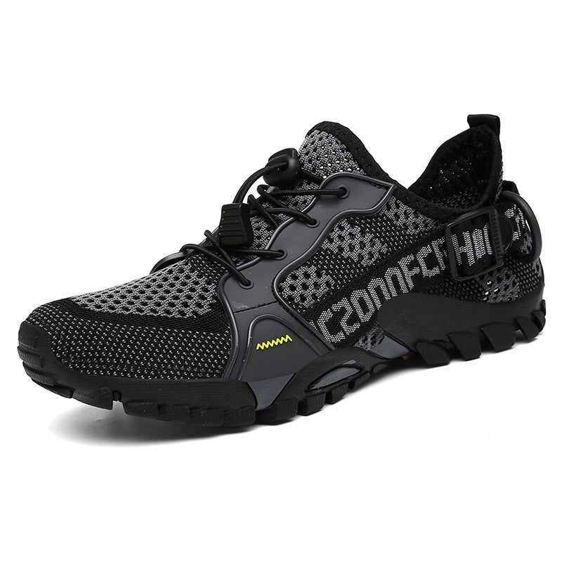 Trail-Ready Hiking Shoes With Breathable Cushioned Support And Water-Resistant Upper