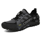 Trail-Ready Hiking Shoes With Breathable Cushioned Support And Water-Resistant Upper