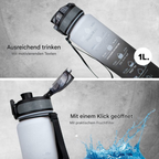 Láhev na hydrataci Hydrahero s časovými značkami pro zaneprázdněné profesionály