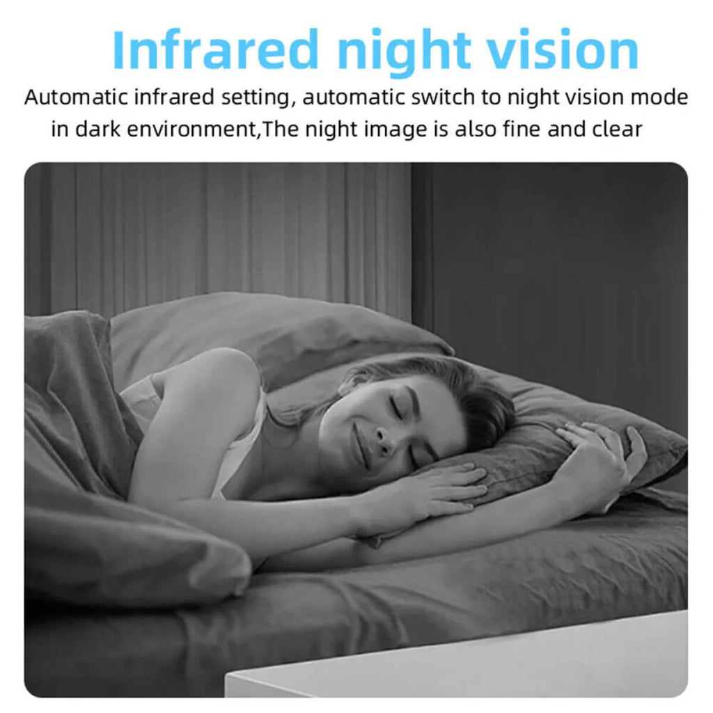 NovaGuard Kamera Mini WiFi Kalis Air 1080P Dengan Penglihatan Malam 160 Darjah