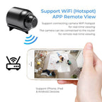 Su Geçirmez HD Mini Kamera Gece Görüşlü IP WiFi 1080P 160 Derece Geniş Açı