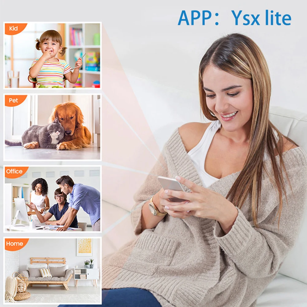 Su Geçirmez HD Mini Kamera Gece Görüşlü IP WiFi 1080P 160 Derece Geniş Açı