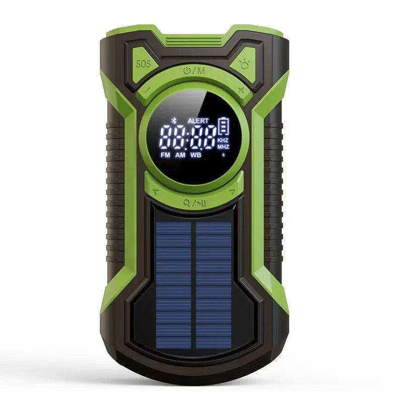 Radio étanche à manivelle avec Bluetooth et alerte SOS