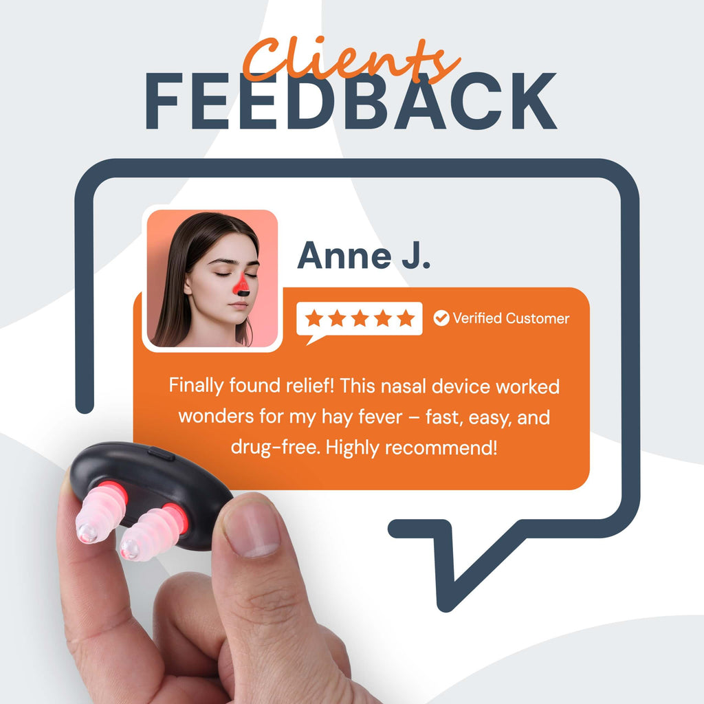 NexNose Rødt Lys Næsebehandlingsenhed til Skånsom Bihulekomfort