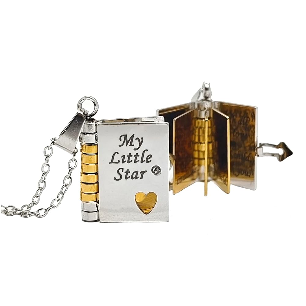 Memory Book Hanger Necklace – Symbolic Jewelry with Loving Message
