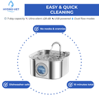 SereneFlow dyrlægeklasse dyrefontæne med lydsvag drift og nem rengøring