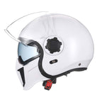 Vintage Twin Lens Modular Helmet DOT ECE Certified For Riders Breathable