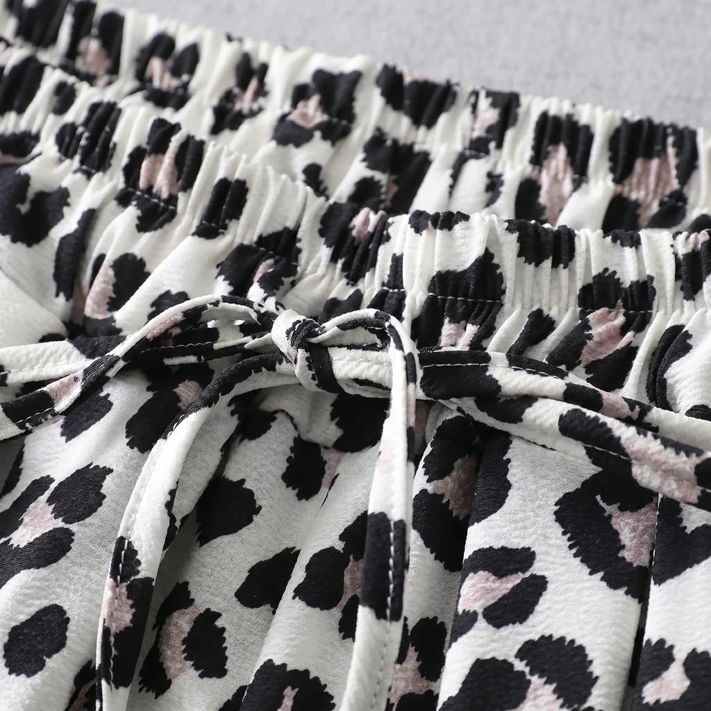 Weit geschnittene Hose mit Animal-Print – Kendra