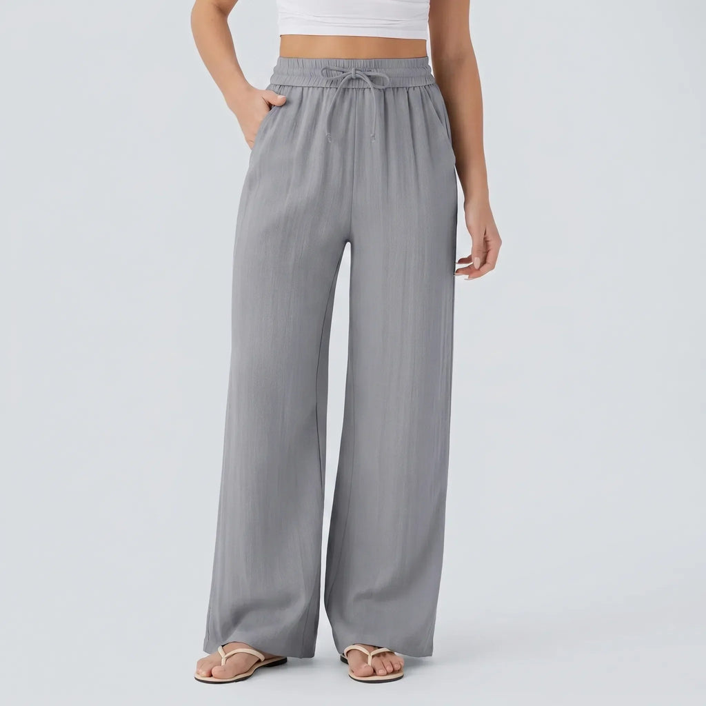 Wide-Leg Casual Pants - Peggy