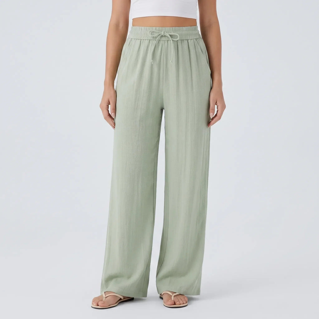 Wide-Leg Casual Pants - Peggy