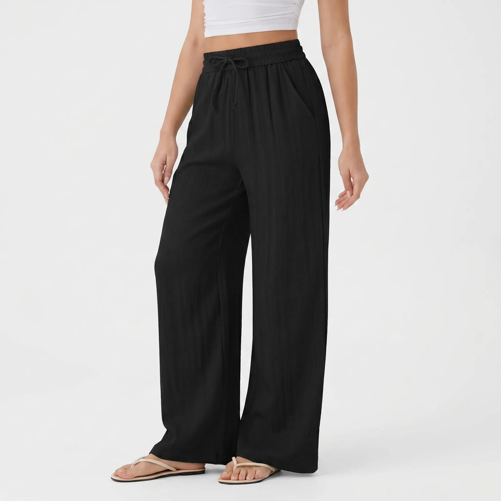Wide-Leg Casual Pants - Peggy