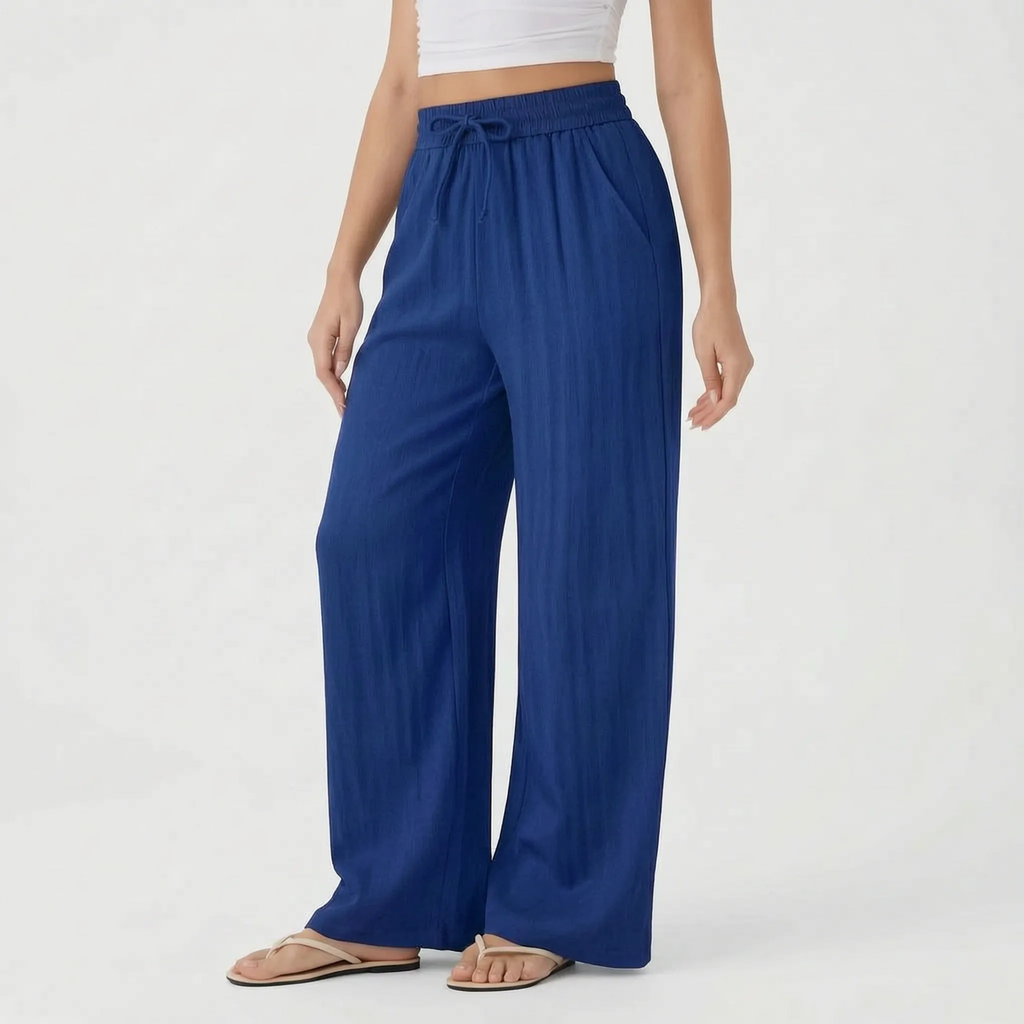 Wide-Leg Casual Pants - Peggy