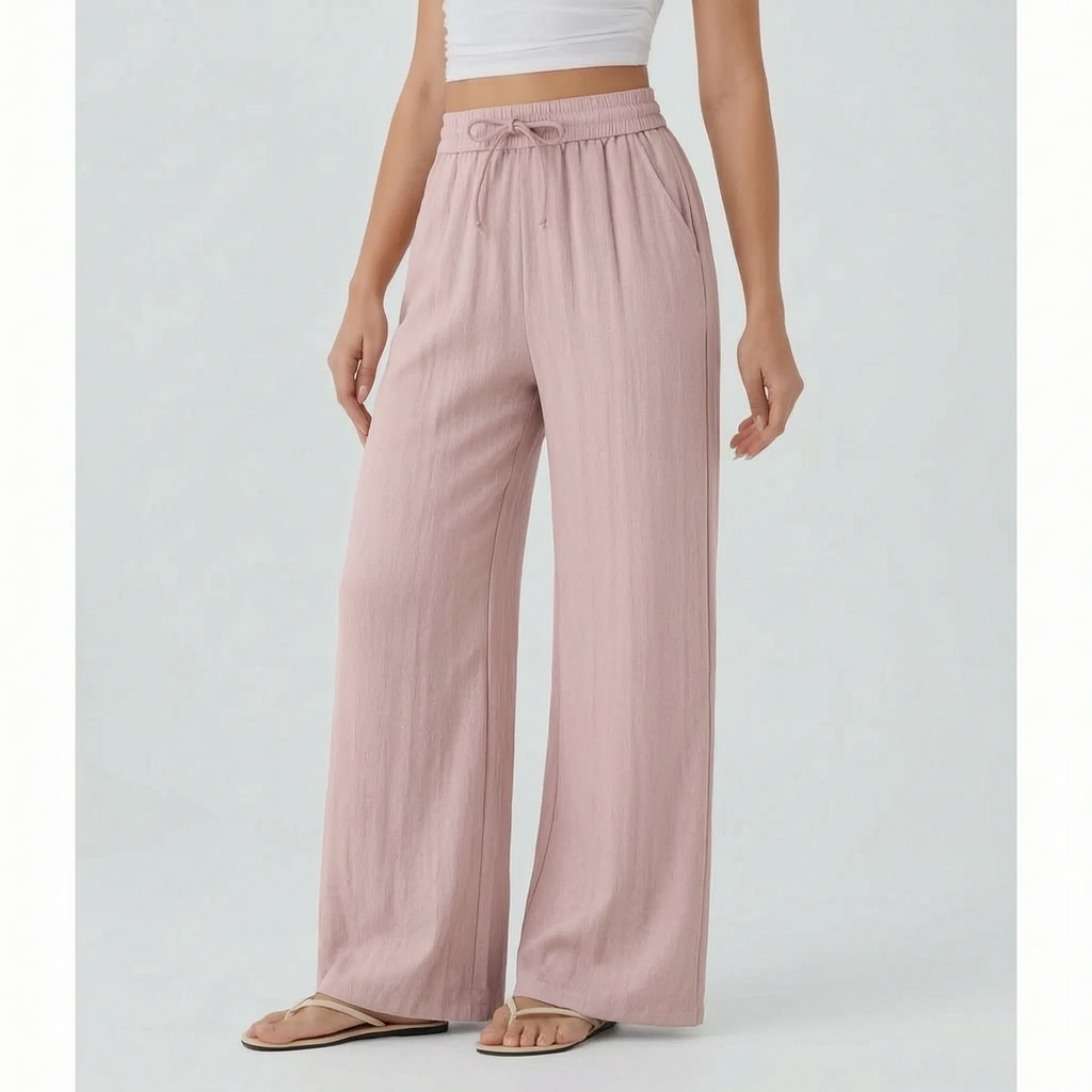 Wide-Leg Casual Pants - Peggy